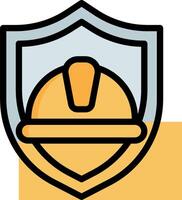 A shield with a helmet on it vector
