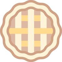 Pie icon with a checkered pattern vector