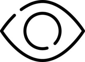 An eye icon with a white background vector