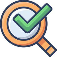 Magnifying icon illustration design vector