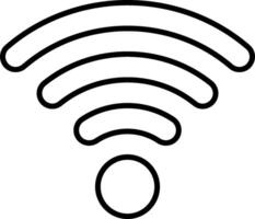 A wifi symbol on a white background vector
