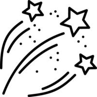 A black and white drawing of a star and a star vector
