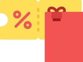 A red wallet with a red envelope with a percentage sign vector