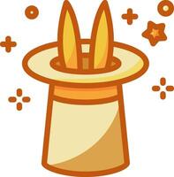 Magical hat icon vector