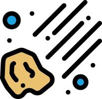 A rock with a blue dot on it vector