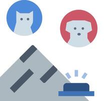 A dog and cat are sitting on a hill with a dog and cat in the background vector