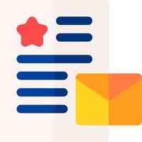 Email and document icon vector