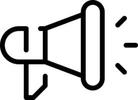 A megaphone icon on a white background vector