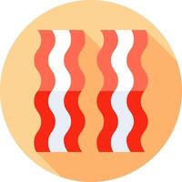 Bacon icon flat design vector