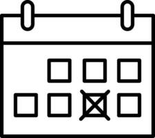 A calendar icon with a check mark on it vector