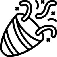 A black and white drawing of a cone with a stream of water coming out of it vector