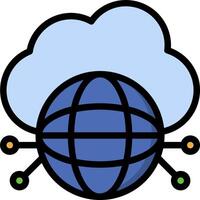 Cloud computing icon illustration vector