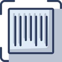 A blue square with a bar on it vector