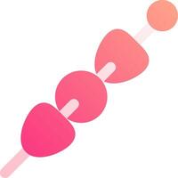 A pink and orange lollipop with a pink heart on it vector