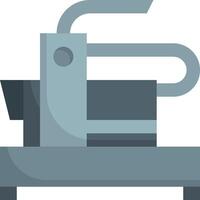 A flat icon of a machine on a table vector