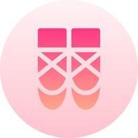 A pair of pink ballet shoes on a pink background vector