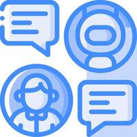 Chatbot icon set vector