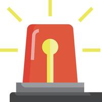 A red and yellow light on a white background vector
