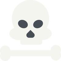 A skull and crossbones icon on a white background vector