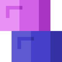 A purple and blue square with a square in the middle vector