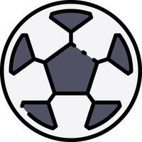 A soccer ball with a black and white outline vector