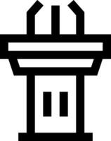 A black and white image of a tower vector