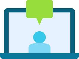 conferencing with google hangouts vector