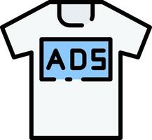 An ad for a t - shirt with the word ads on it vector