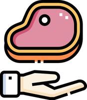 Meat icon illustration vector