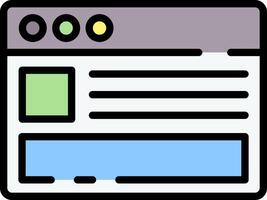 A web page with a green and blue color vector