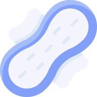 A blue and white sanitary pad icon vector
