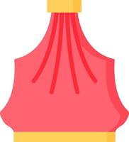 A red chinese lantern on a white background vector