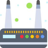 A router with a green dot on it vector