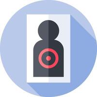 A person with a target on their head vector