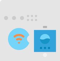 A wifi icon and a phone with a wifi icon vector