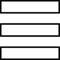 A black and white image of three vertical bars vector