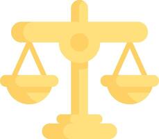 A scale of justice icon vector