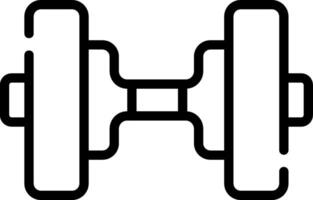 Dumbbell icon on white background vector
