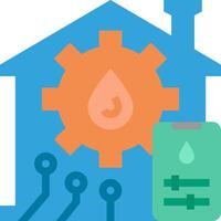 Home automation with smart devices vector