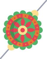A colorful rakhi on a white background vector
