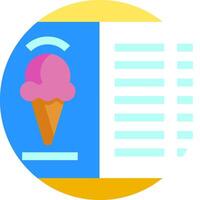 A book with an ice cream cone in it vector