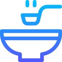 A bowl with a spoon and spoon in it vector