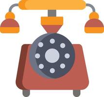 An old telephone with two dials on it vector