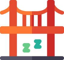 A bridge with a sign that says sleep vector