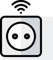 A black and white icon of a wifi connection vector