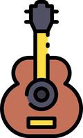 A guitar icon on a white background vector