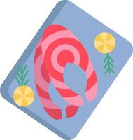 A pair of flip flops with a lemon and a pineapple vector