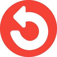 A red circle with an arrow pointing to the right vector