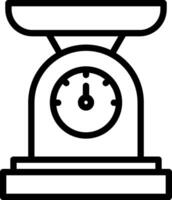A black and white illustration of a scale vector