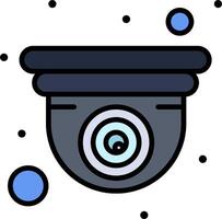 A surveillance camera icon with dots around it vector